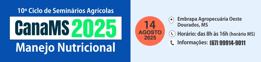 Logo do evento 3º Seminário CanaMS: Manejo Nutricional - Agosto/2025