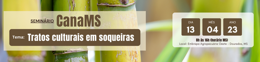 Logo do evento Seminário Cana MS - Tratos Culturais em Soqueiras